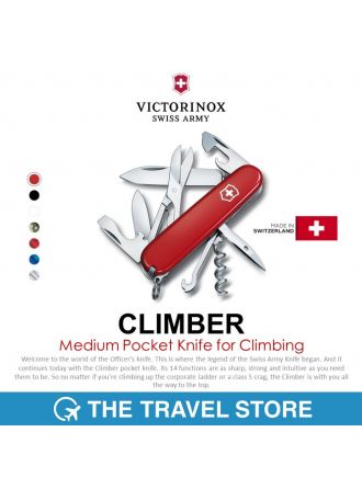 VICTORINOX Climber in red, 1.3703 มีดพับ มีดสวิส มีดพับสวิส 14 ฟังก์ชั่น