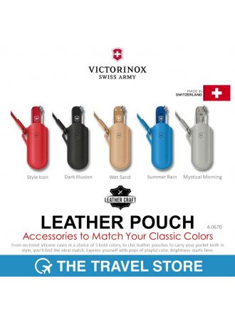 VICTORINOX Leather Pouch Accessories to Match Your Classic Colors (4.0670) ปลอกหนังใส่มีดพับ