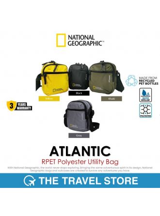 NATIONAL GEOGRAPHIC Atlantic RPET Polyester Utility Bag (N21630) กระเป๋าสะพายข้าง อเนกประสงค์
