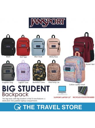 JANSPORT Big Student Backpack กระเป๋าเป้นักเรียน นักศึกษา สไตล์อเมริกัน