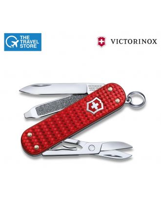 VICTORINOX Classic Precious Alox Collection - Iconic Red มีดพับ อเนกประสงค์ สีแดง VX SAK-S 0.6221.401G