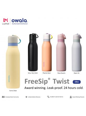 Owala FreeSip® Twist 18oz Stainless Steel Water bottles กระบอกน้ำ สแตนเลส เก็บอุณหภูมิ BPA-Free
