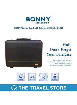 BONNY James Bond ABS Briefcase 18 inch. - Black กระเป๋าเก็บเอกสารสำคัญบอนนี่ สีดำ(3132)