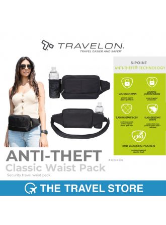 TRAVELON Anti-Theft Classic Waist Pack (42223-500) กระเป๋าคาดอก คาดเอว มีป้องกันโจรกรรมข้อมูล