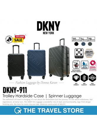 DKNY Donna Karan New York DKNY-911 Trolley Hardside Case | Spinner Luggage กระเป๋าเดินทาง ล้อลาก หมุนได้ 360 องศา
