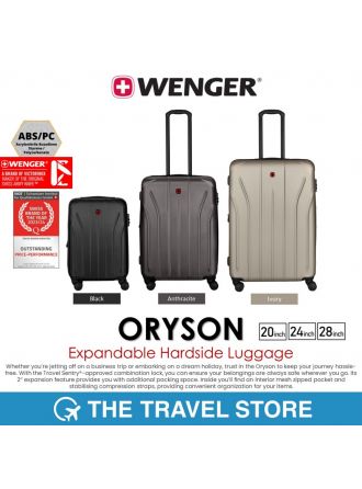 WENGER Oryson Expandable Hardside Luggage กระเป๋าเดินทาง สวิสฯ ขยายพื้นที่ตัวกระเป๋าได้ จุของได้เยอะ