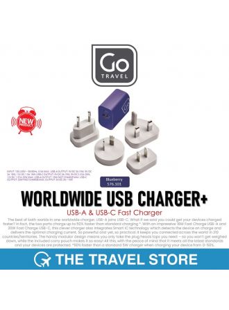 Go Travel GTV 576.101 Worldwide USB-A & USB-C Charger +