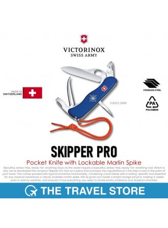 VICTORINOX Skipper Pro Pocket Knife with Lockable Marlin Spike (0.8503.2MW) มีดพับสวิสฯ
