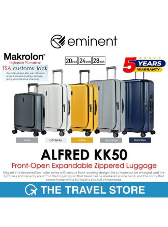 EMINENT ALFRED KK50 Front-Open Expandable Zipper Business Case กระเป๋าเดินทาง ล้อลาก