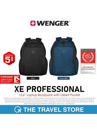 Wenger XE PROFESSIONAL 15.6″ Laptop Backpack with Tablet Pocket (612739) | กระเป๋าเป้ สะพายหลัง
