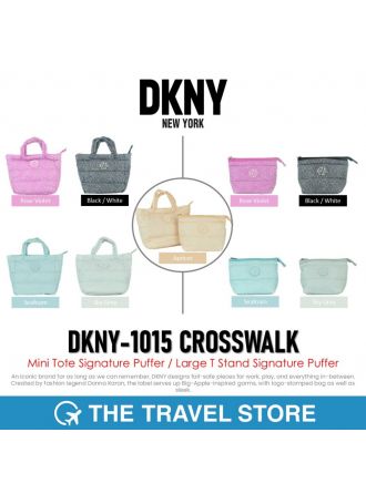 DKNY-1015 CROSSWALK Women’s Mini Tote Bag (DA640CW3) / Large T Stand (DA060PT3) - Signature Puffer