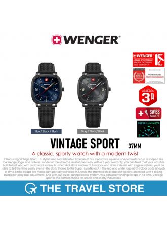 Wenger VINTAGE SPORT A classic, sporty watch with a modern twist นาฬิกา สวิสฯ