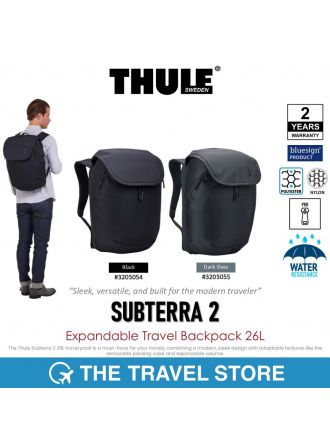 Thule SUBTERRA 2 Expandable Travel Backpack 26L  กระเป๋าเป้ สะพายหลัง สามารถขยายพื้นที่จัดเก็บได้