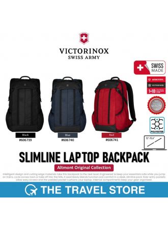 Victorinox ALTMONT ORIGINAL Slimline Laptop Backpack (606739/606740/606741) กระเป๋าเป้ สะพายหลัง