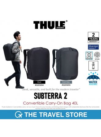 Thule SUBTERRA 2 Convertible Carry-On Bag 40L กระเป๋าเดินทางแบบถือ สะพายข้าง พาดหัวไหล่ สะพายหลัง