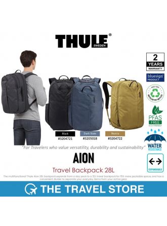 Thule AION Travel Backpack 28L  กระเป๋าเดินทาง เป้สะพายหลัง ขยายความจุได้ รับประกัน 2 ปี