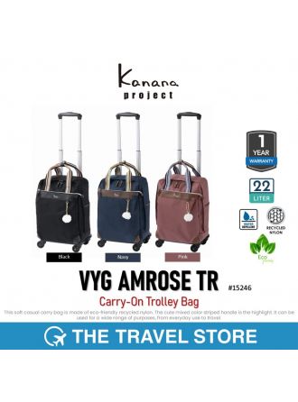 Kanana Project VYG AMROSE TR Carry-On Trolley Bag (15246) กระเป๋าเดินทางล้อลาก แบบผ้า น้ำหนักเบา
