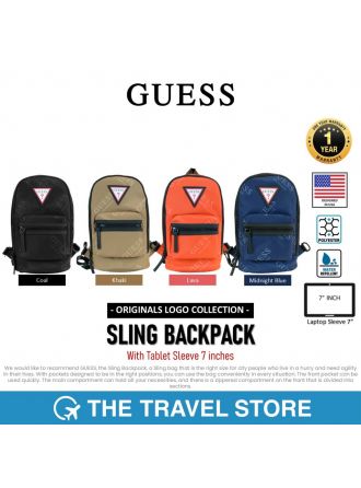 Guess ORIGINALS SLING BACKPACK With Tablet Sleeve 7" | Originals Logo Collection (OL703193) กระเป๋า