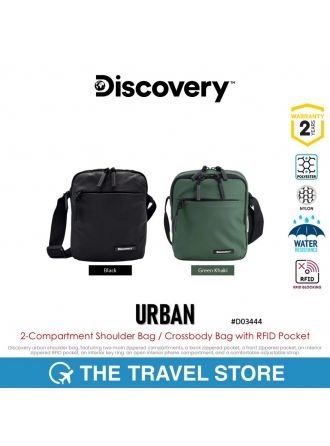 Discovery URBAN 2-Compartment Shoulder Bag / Crossbody Bag with RFID Pocket (D03444) กระเป๋าสะพาย