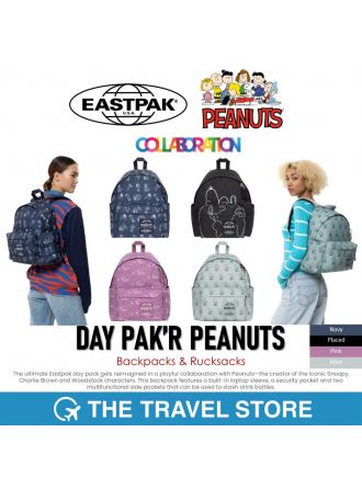 Eastpak DAY PAK'R PEANUTS Backpack | Collaboration กระเป๋าเป้ สะพายหลัง คอลเลคชั่นสนูปี้และผองเพื่อน