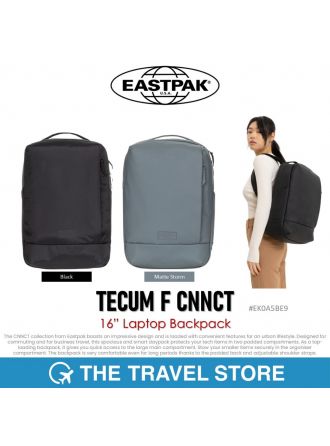 Eastpak TECUM F CNNCT 16” Laptop Backpack (EK0A5BE9) กระเป๋าเป้ สะพายหลัง รองรับโน๊ตบุ๊ค 16 นิ้ว