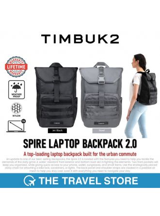 Timbuk2 SPIRE LAPTOP BACKPACK 2.0 (1006-3-XXXX) กระเป๋าเป้ สะพายหลัง รองรับโน๊ตบุ๊ค 15 นิ้่ว