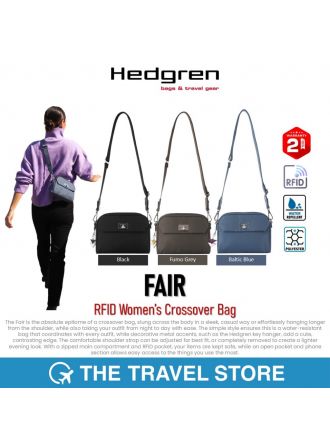 Hedgren FAIR Women's Crossover Bag กระเป๋าสะพายข้าง พาดหัวไหล่ ผู้หญิง สตรี รับประกัน 2 ปี*