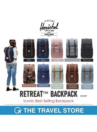 Herschel Supply RETREAT™ BACKPACK Iconic Best Selling Backpack (11397) กระเป๋าเป้ สะพายหลัง