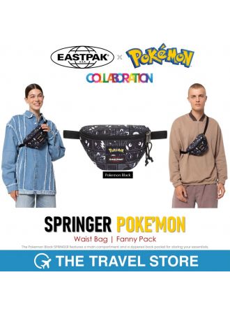 Eastpak x Pokemon SPRINGER Waist Bag (EK0000742T61) - Pokemon Black  กระเป๋าคาดอก คาดเอว