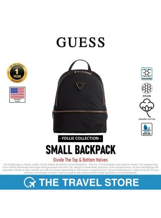 กระเป๋าเป้ผู้หญิง Guess SMALL BACKPACK Divide The Top & Bottom Halves | Follie Collection