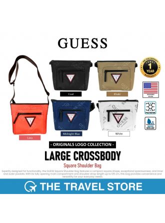 Guess ORIGINALS LARGE CROSSBODY Square Shoulder Bag | Originals Logo Collection (OL703192) กระเป๋า