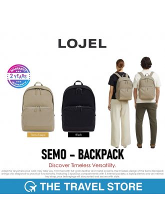 Lojel SEMO - BACKPACK with 16" Laptop Sleeve กระเป๋าเป้ สะพายหลัง รองรับคอมพิวเตอร์ สูงสุด 16 นิ้ว