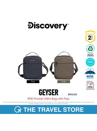 Discovery GEYSER RFID Pocket Utility Bag with Flap (D01202) กระเป๋าสะพายข้าง