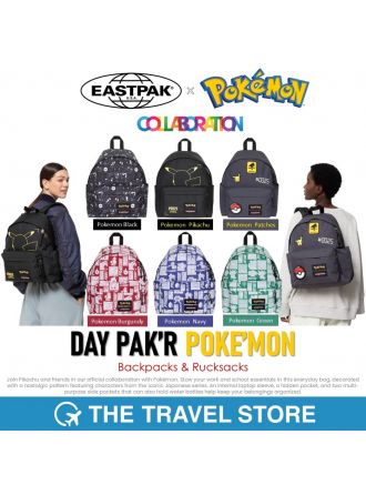 Eastpak x Pokemon DAY PAK'R Backpack กระเป๋าเป้ สะพายหลัง คอลเลคชั่นโปเกม่อน