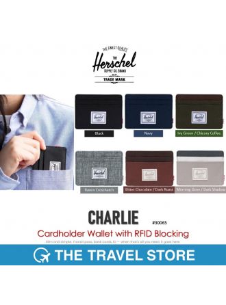 Herschel Supply CHARLIE Cardholder Wallet with RFID Blocking (30065) กระเป๋าใส่การ์ด บัตรเครดิต