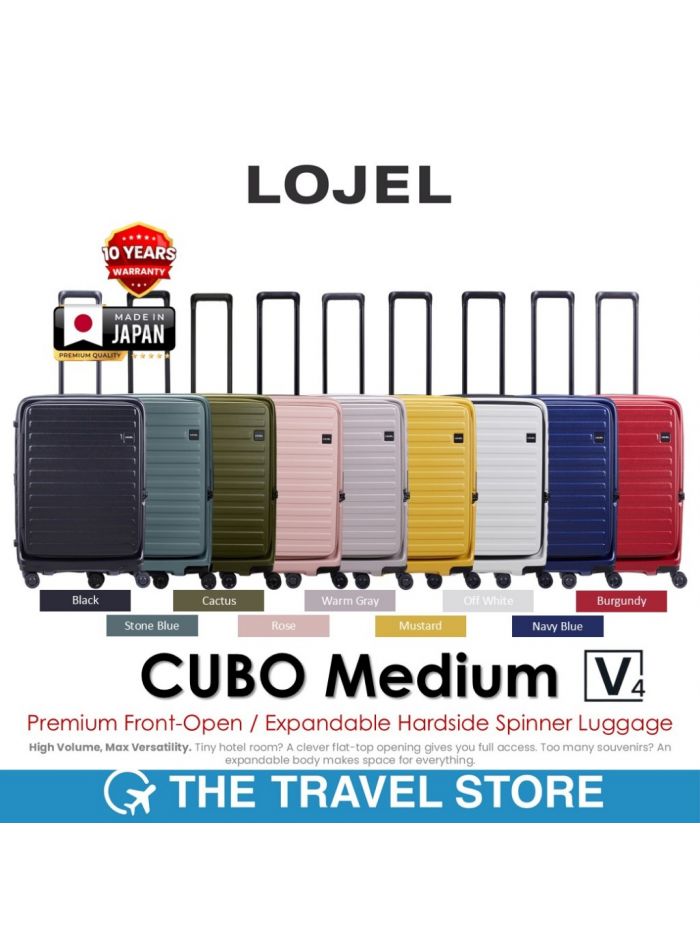 LOJEL Cubo Medium V4 Premium Front Open Expandable Hardside Spinner Luggage