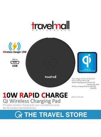 TRAVELMALL 10W Rapid Charge Qi Wireless Charging Pad แท่นชาร์จไร้สาย